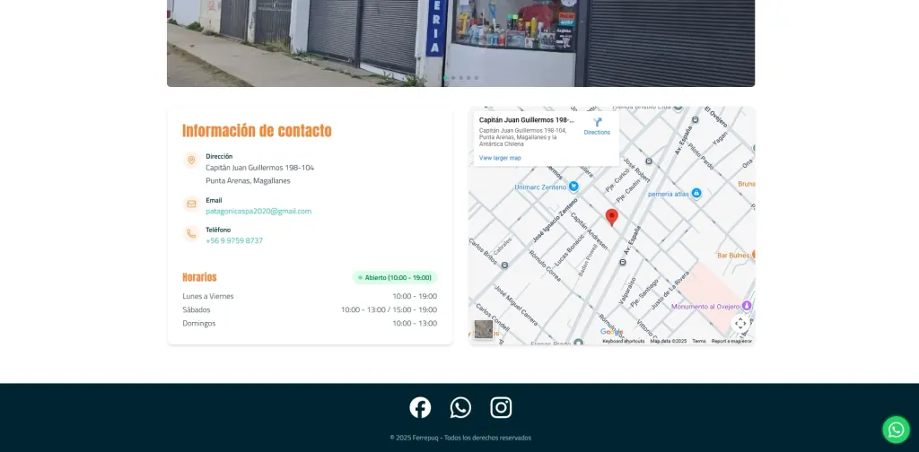 Sitio Web para Ferrepuq — captura 2 de 3